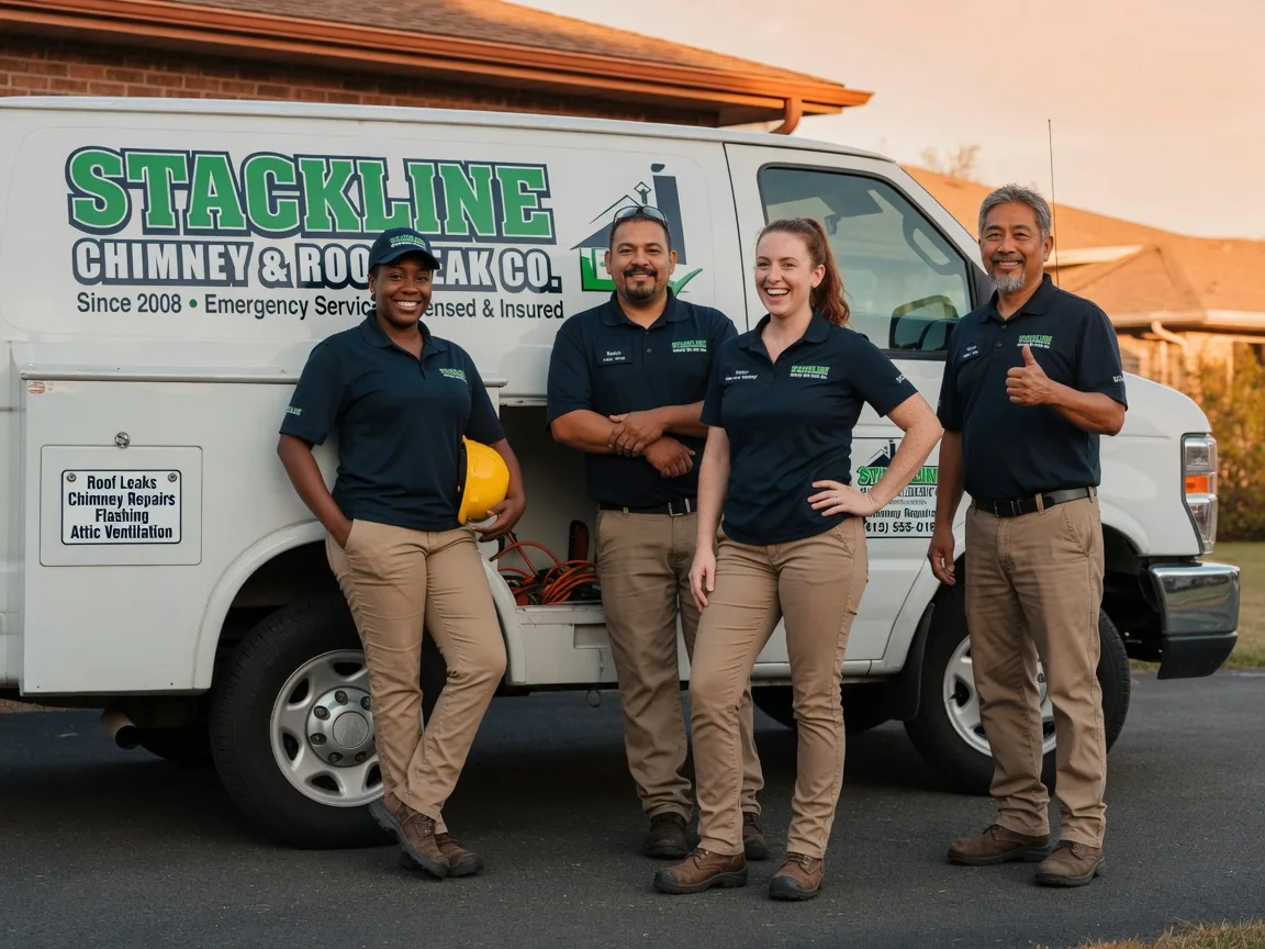 Chimney flashing repair company in Troutman, NC